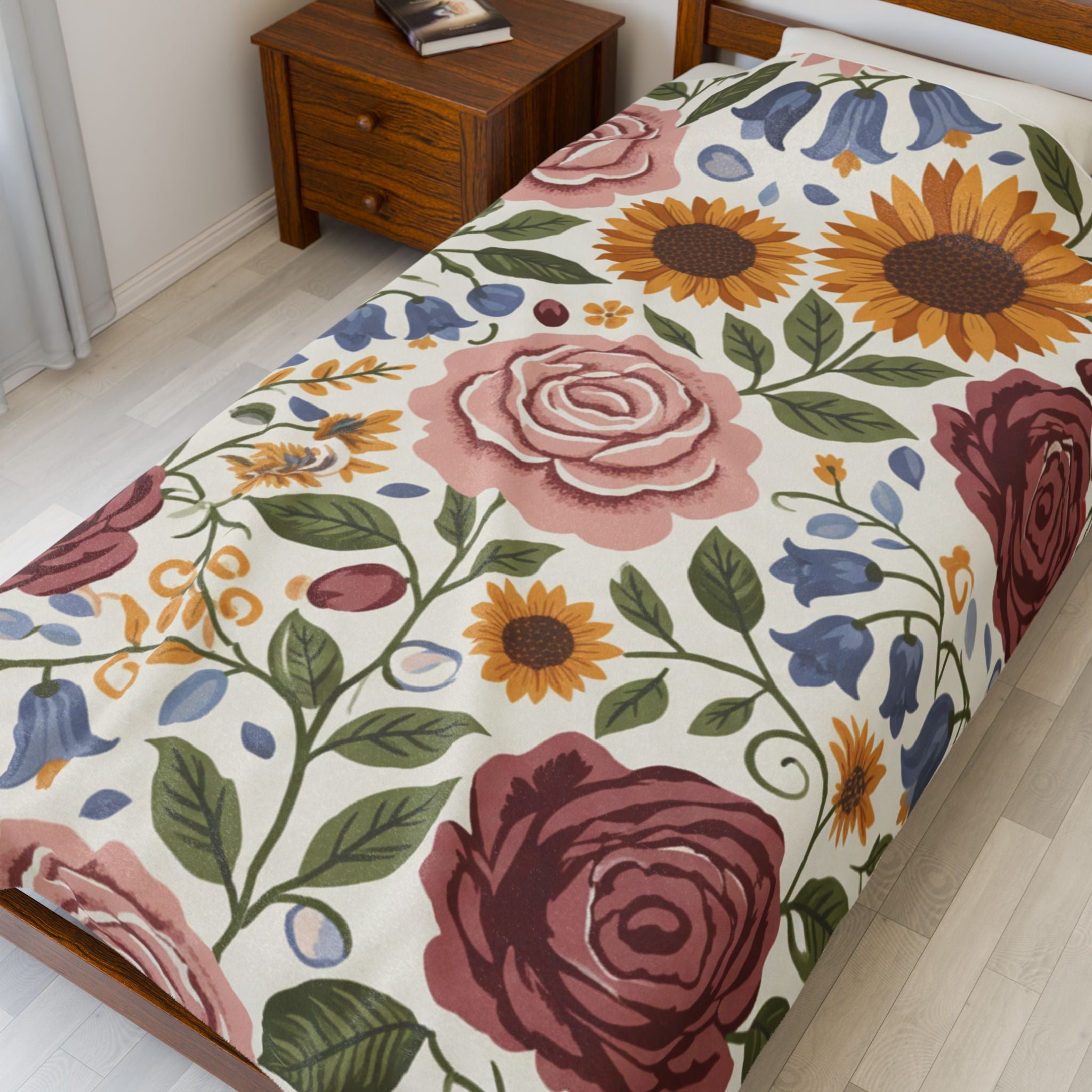 Wildflower Dream | Velveteen Plush Blanket
