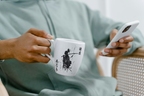 Samurai Art Latte Mug