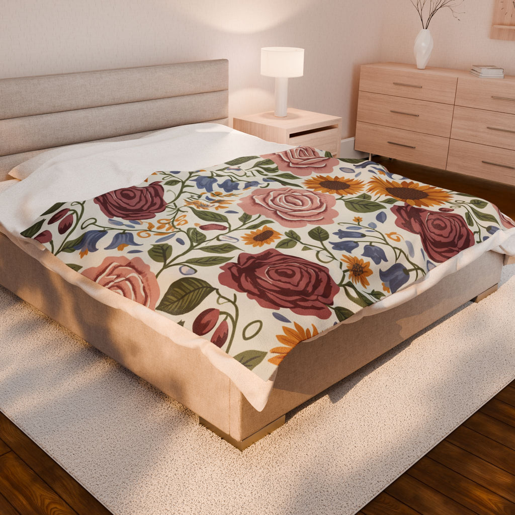 Wildflower Dream | Velveteen Plush Blanket