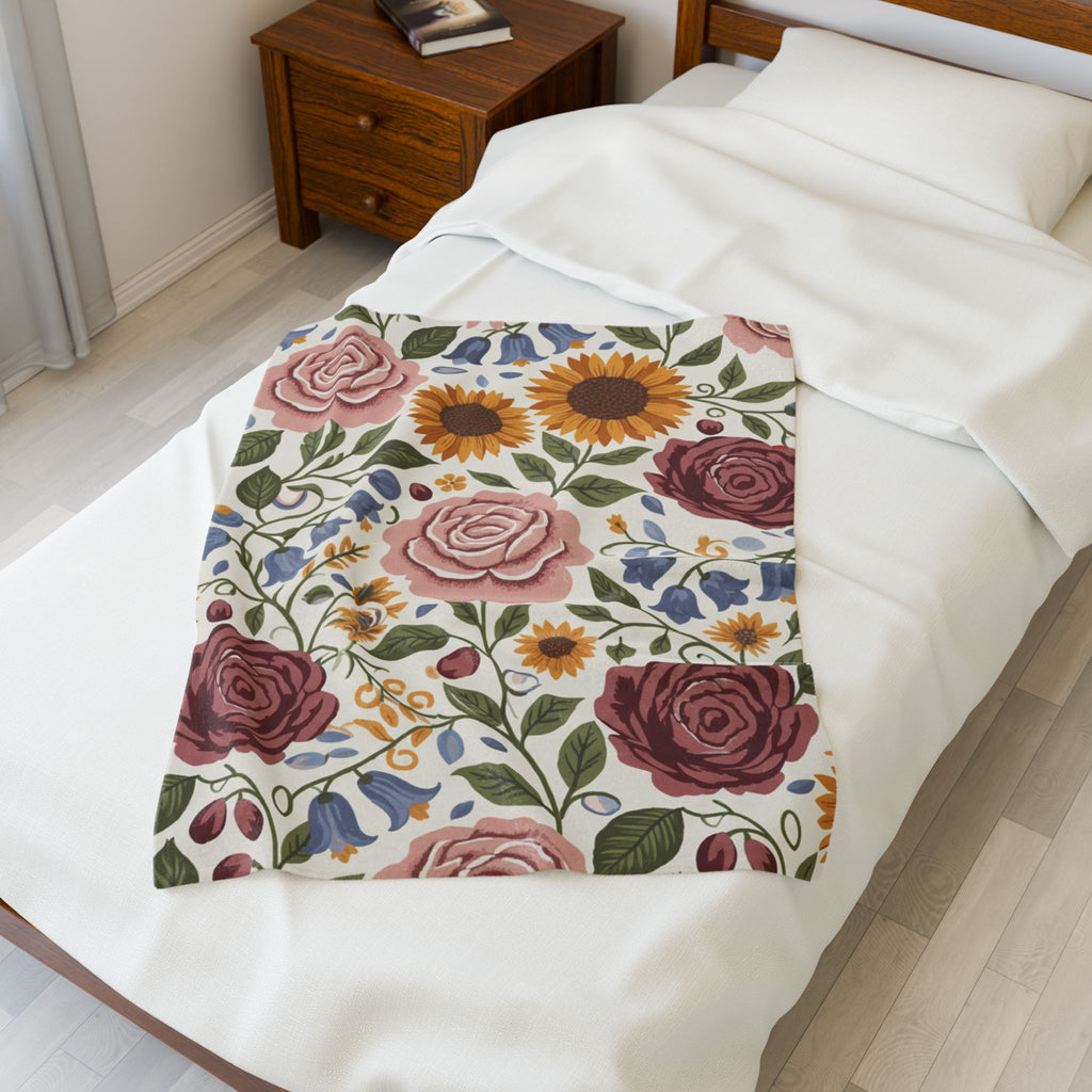 Wildflower Dream | Velveteen Plush Blanket